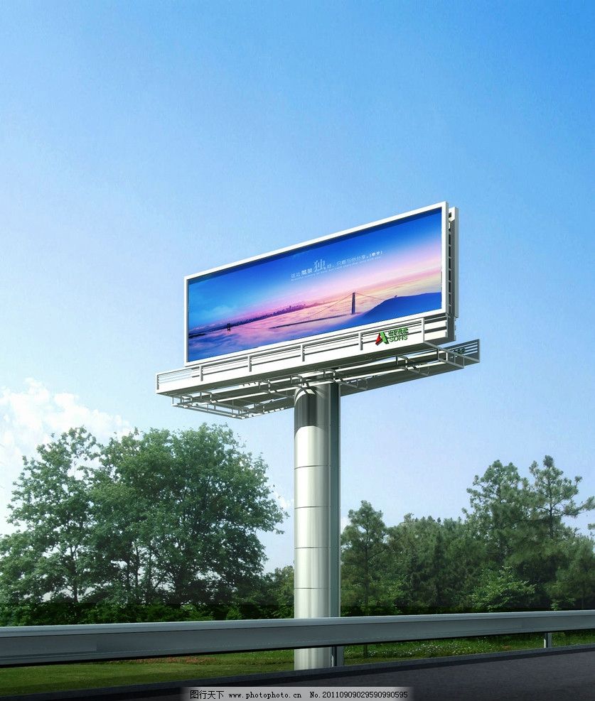 立柱廣告圖片,立柱廣告牌 立柱造型 立柱設計-